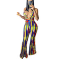 African Flare Pants Suits Sexy Club Outfits